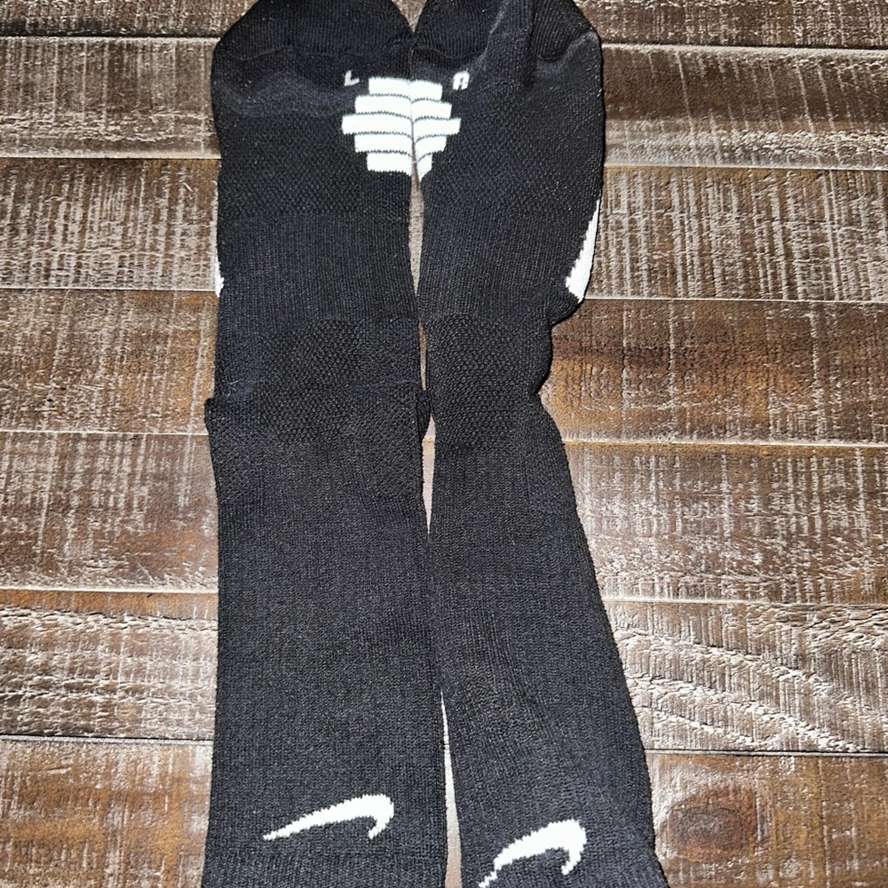 Nike Black and White elite Crew Socks